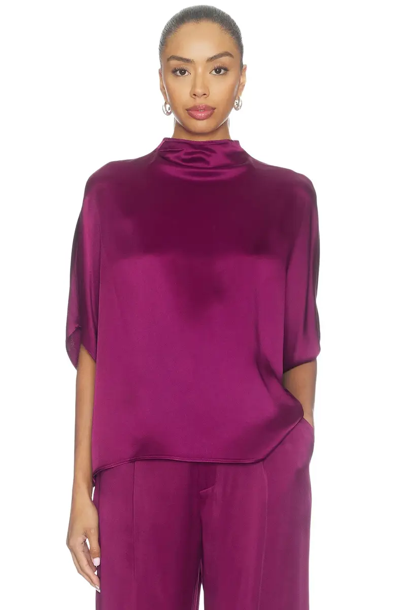 Lapointe Satin Cape Tee