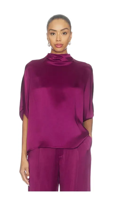 Lapointe Satin Cape Tee