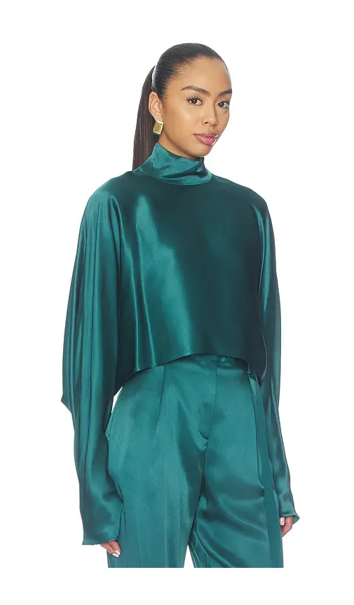 Lapointe Satin Caftan Top | Thumbnail 2 Lapointe Satin Caftan Top | Thumbnail 2