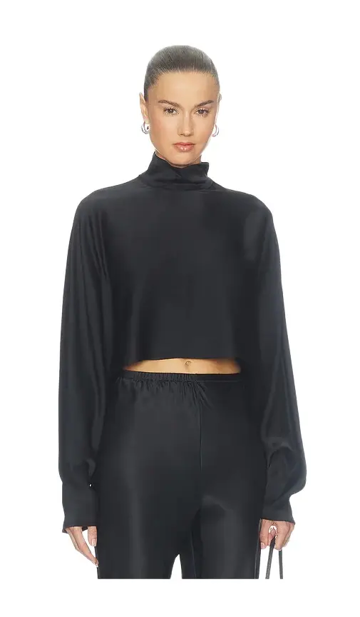Lapointe Satin Caftan Top