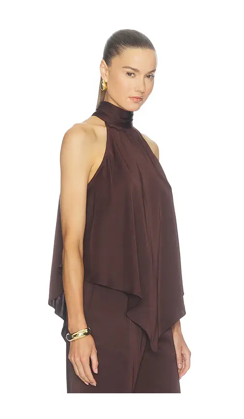 Lapointe Lightweight Satin Hankerchief Top | Thumbnail 2