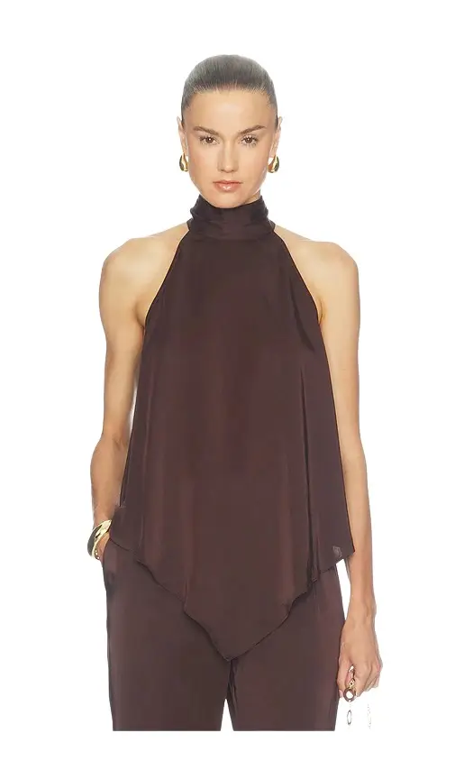 Lightweight Satin Hankerchief Top Lightweight Satin Hankerchief Top