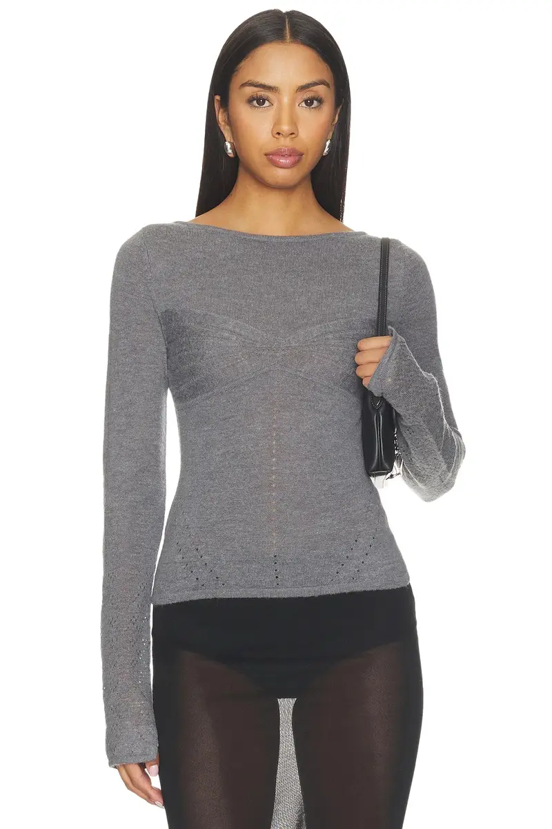 Paris Georgia Amelia Pointelle Top