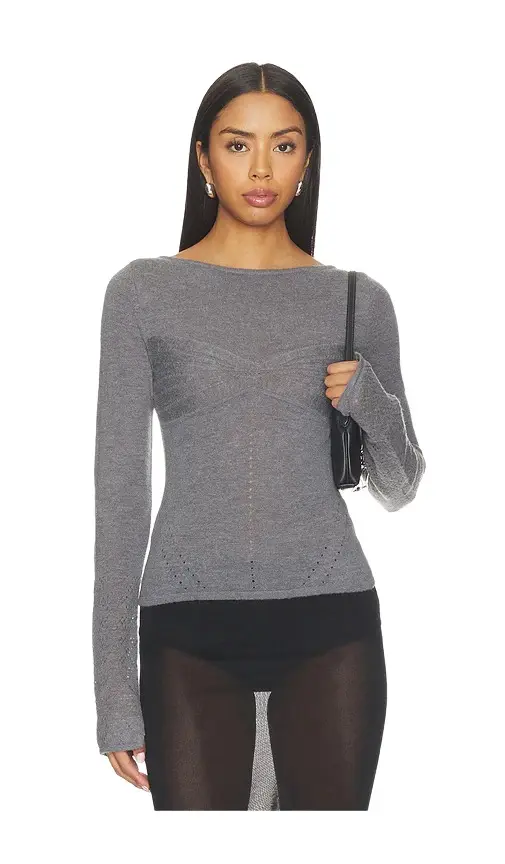 Paris Georgia Amelia Pointelle Top