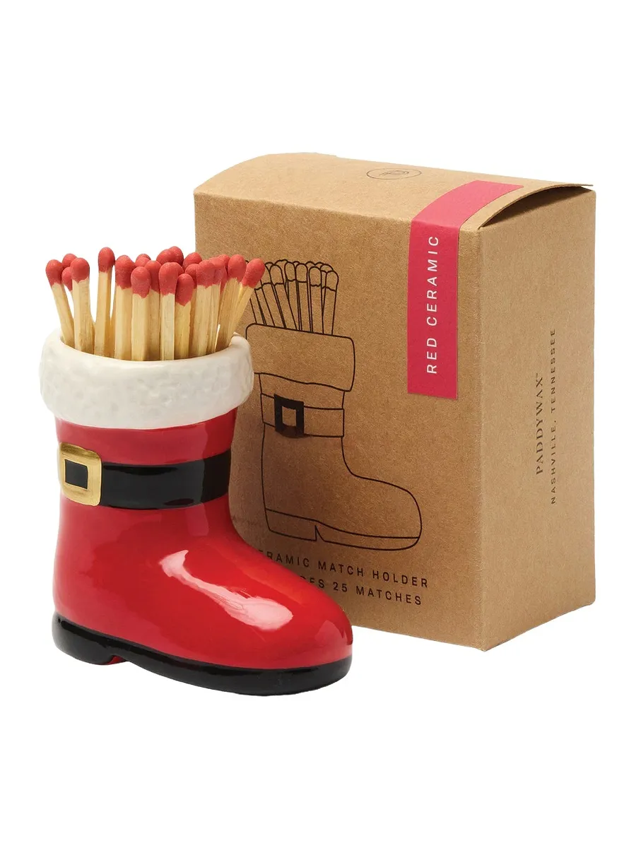 Paddywax Santa Boot Christmas Matches