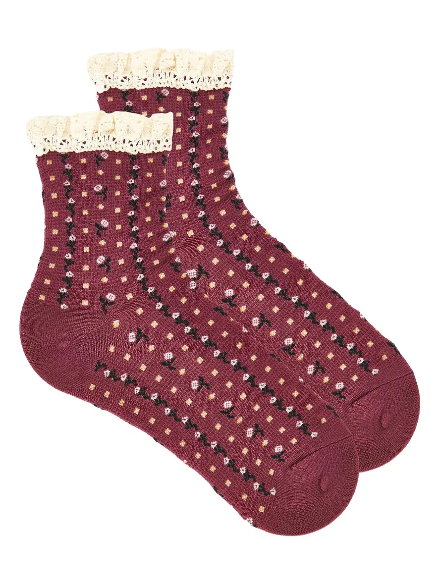 Free People Rosebud Waffle Knit Ankle