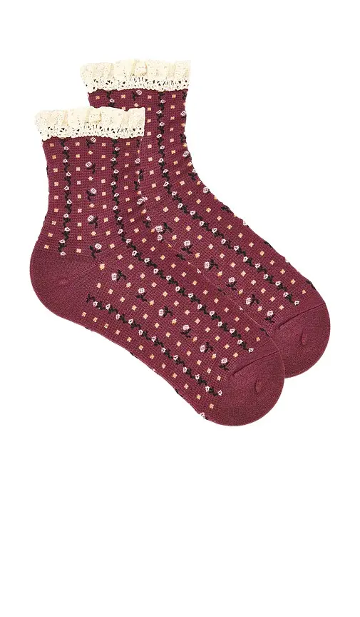 Free People Rosebud Waffle Knit Ankle