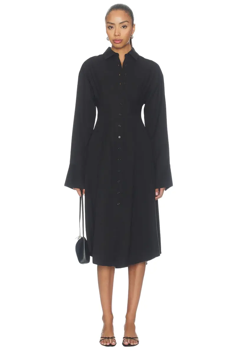 Charitie Button Up Midi Dress Charitie Button Up Midi Dress