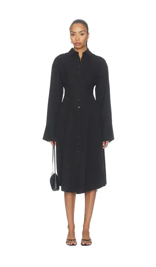 ALL THE WAYS Charitie Button Up Midi Dress