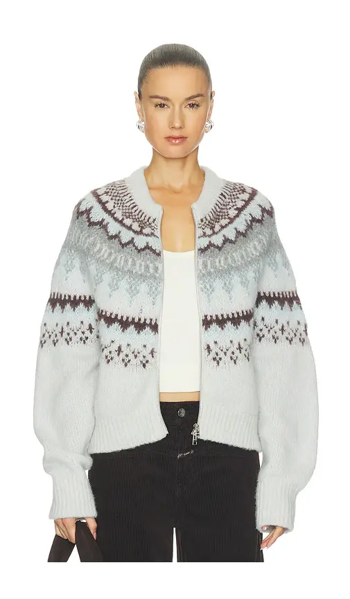Closed Cropped Zip Cardigan | Thumbnail 2 Closed Cropped Zip Cardigan | Thumbnail 2