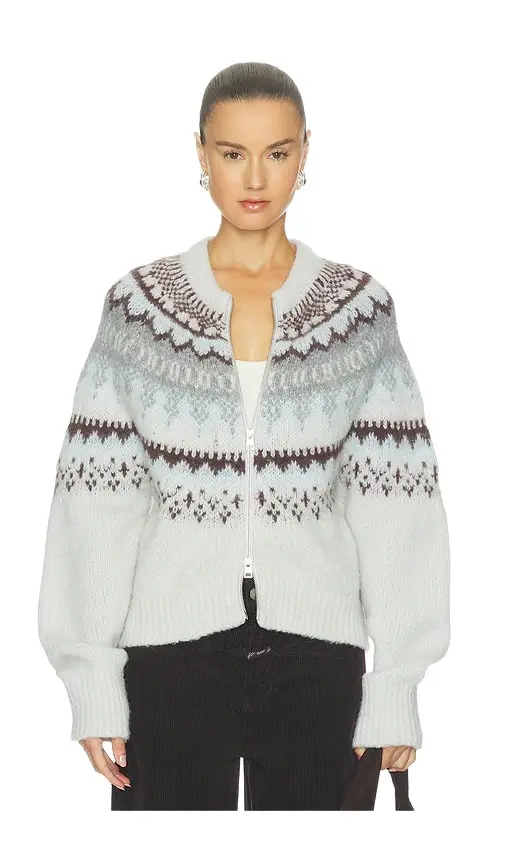 Closed Cropped Zip Cardigan