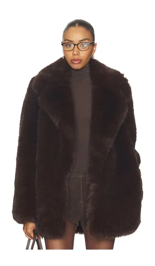 L'Academie Gamine Faux Fur Jacket