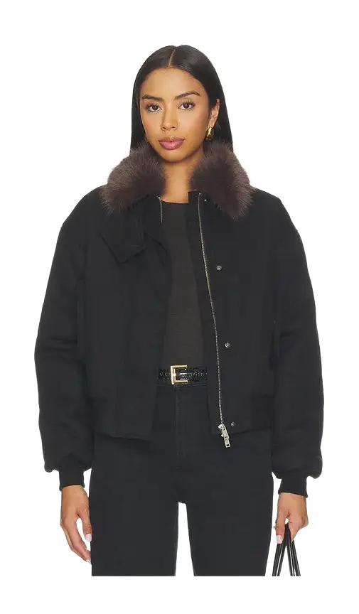 Elemental Utilitarian Bomber With Fur Collar Elemental Utilitarian Bomber With Fur Collar