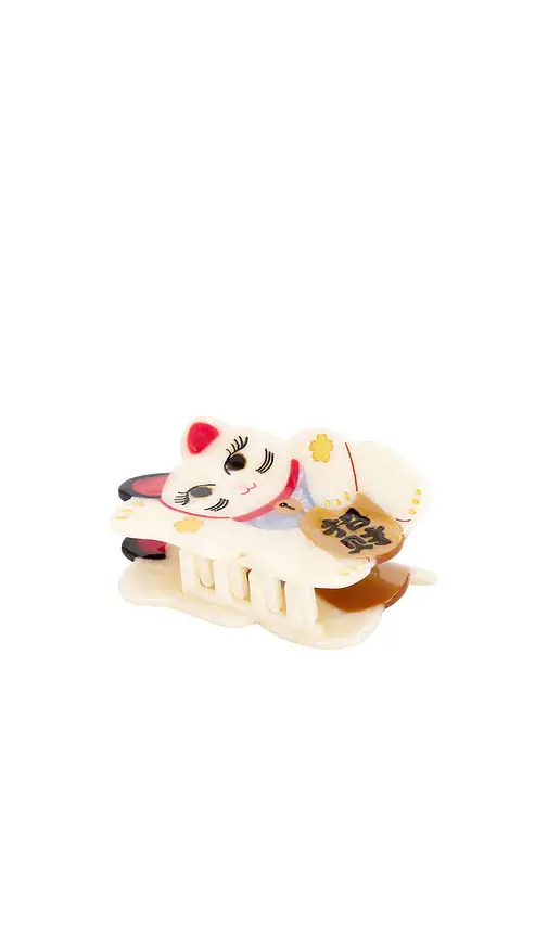 Solar Eclipse Hand-Painted Maneki-Neko Cat Claw Hair Clip | Thumbnail 2 Solar Eclipse Hand-Painted Maneki-Neko Cat Claw Hair Clip | Thumbnail 2