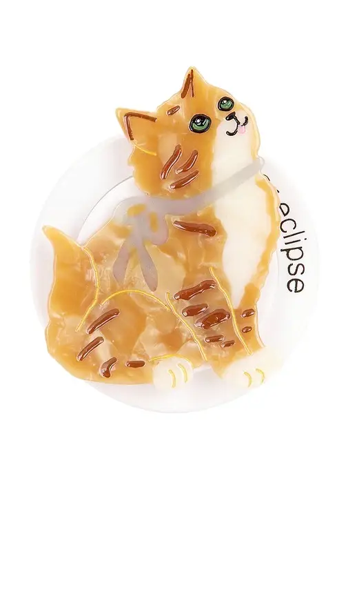 Solar Eclipse Hand-Painted Kyoto Kitten Grip Charm