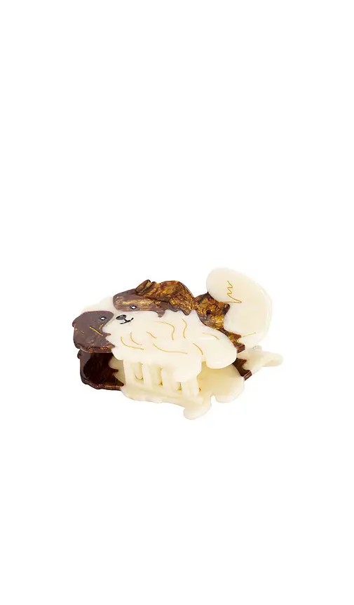 Solar Eclipse Hand-Painted Shih Tzu Pup Claw Hair Clip | Thumbnail 2 Solar Eclipse Hand-Painted Shih Tzu Pup Claw Hair Clip | Thumbnail 2