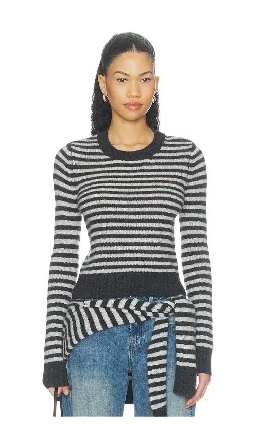 Cashmere Shrunken Crewneck Sweater Cashmere Shrunken Crewneck Sweater