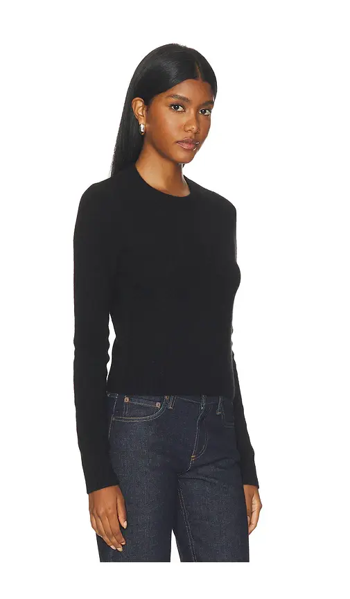 ENZA COSTA Cashmere Shrunken Crew | Thumbnail 2