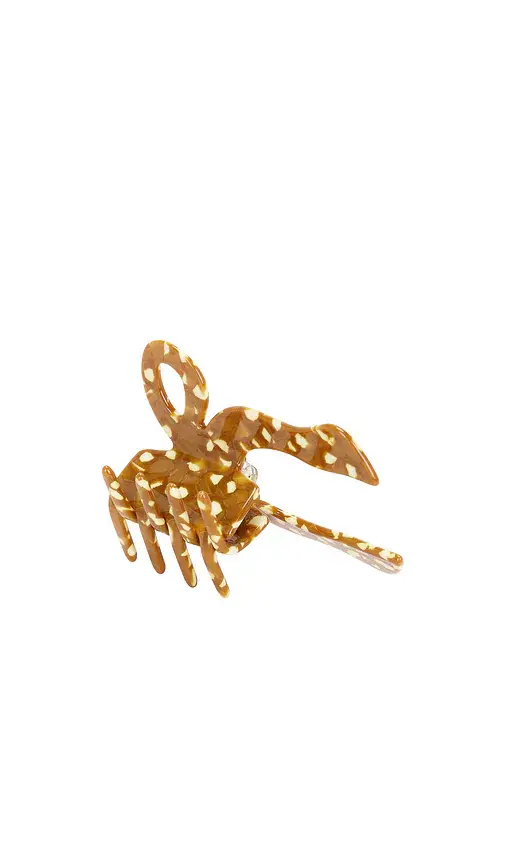 Solar Eclipse Hand-Painted Coquette Bow Claw Hair Clip | Thumbnail 2