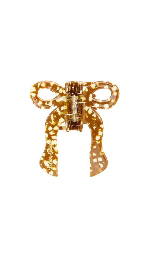 Solar Eclipse Hand-Painted Coquette Bow Claw Hair Clip