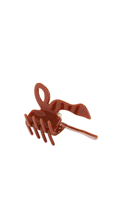 Solar Eclipse Hand-Painted Coquette Bow Claw Hair Clip | Thumbnail 2