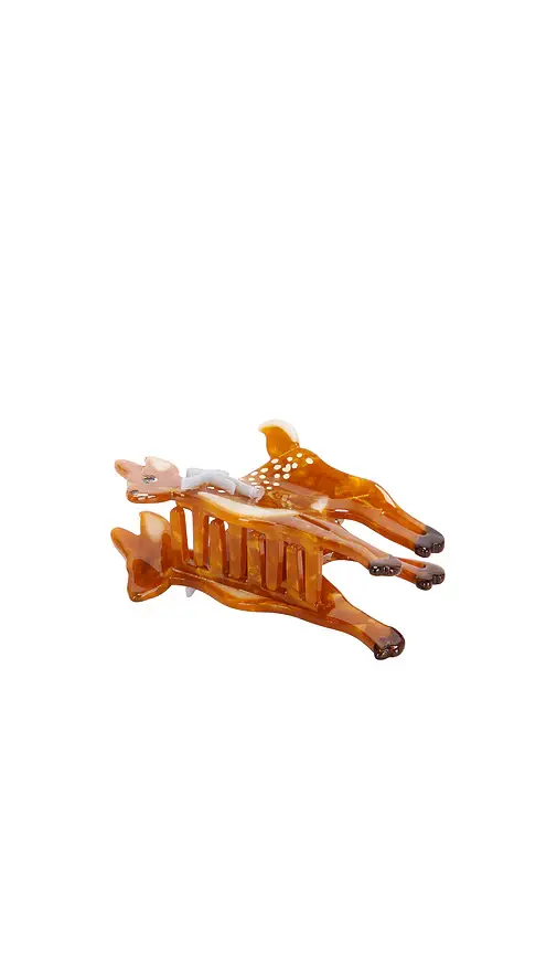 Solar Eclipse Hand-Painted Fawn Claw Hair Clip | Thumbnail 2 Solar Eclipse Hand-Painted Fawn Claw Hair Clip | Thumbnail 2