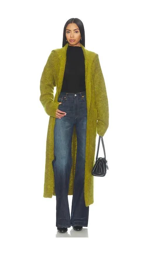 Ganni Brushed Mohair Long Cardigan | Thumbnail 2 Ganni Brushed Mohair Long Cardigan | Thumbnail 2