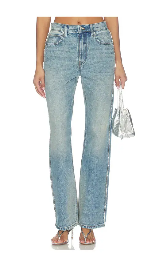Alexander Wang Ez Jeans With Embellished Chain | Thumbnail 2 Alexander Wang Ez Jeans With Embellished Chain | Thumbnail 2
