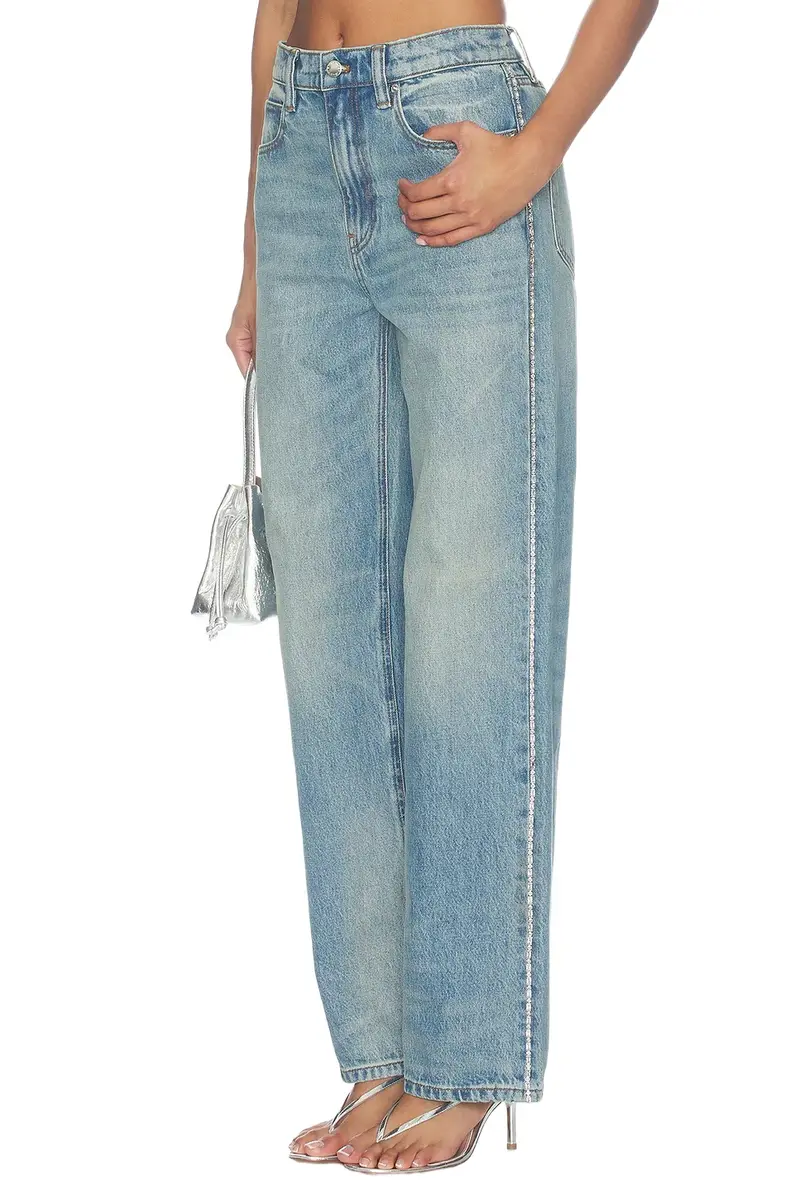Ez Jeans With Embellished Chain
