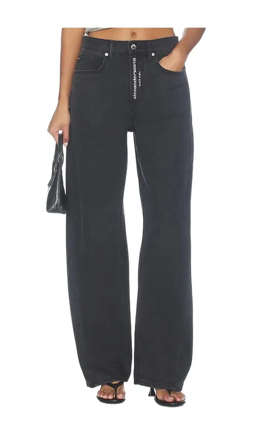 Float Jeans With Hotfix Logo Fly Float Jeans With Hotfix Logo Fly