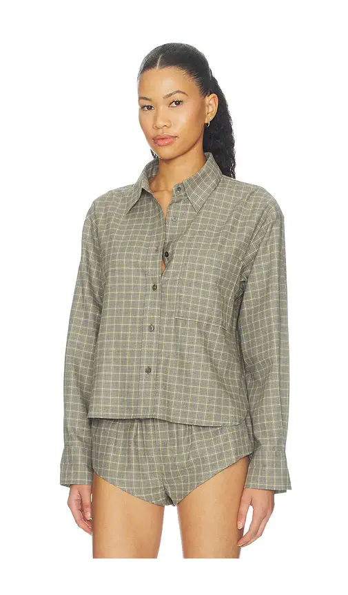 Closed Cropped Oversized Shirt | Thumbnail 2 Closed Cropped Oversized Shirt | Thumbnail 2