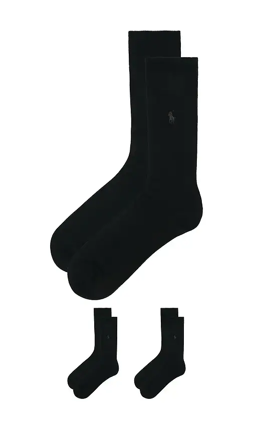Polo Ralph Lauren Soft Touch Flat Knit Dress Socks 3-Pack | Thumbnail 2 Polo Ralph Lauren Soft Touch Flat Knit Dress Socks 3-Pack | Thumbnail 2
