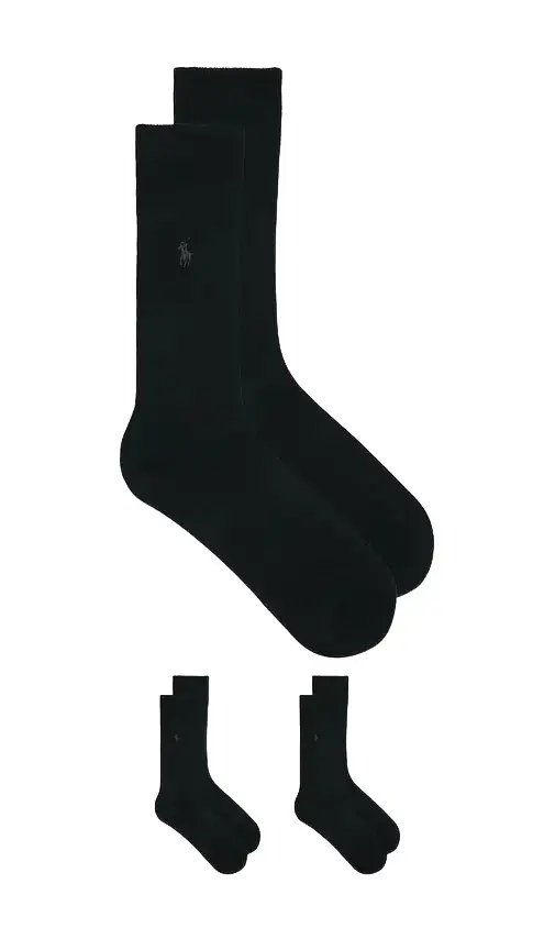 Polo Ralph Lauren Soft Touch Flat Knit Dress Socks 3-Pack