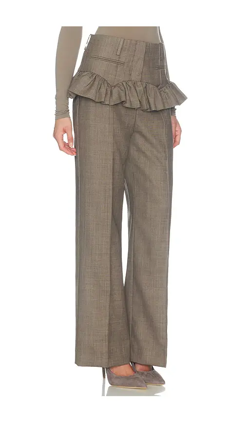 Ganni Wool Melange Suiting Skirt Pant | Thumbnail 2
