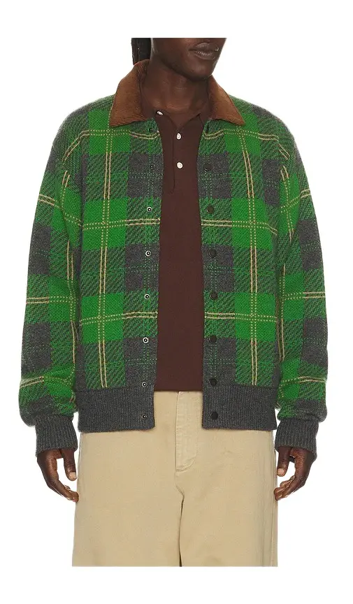 Guest In Residence Tartan Bomber