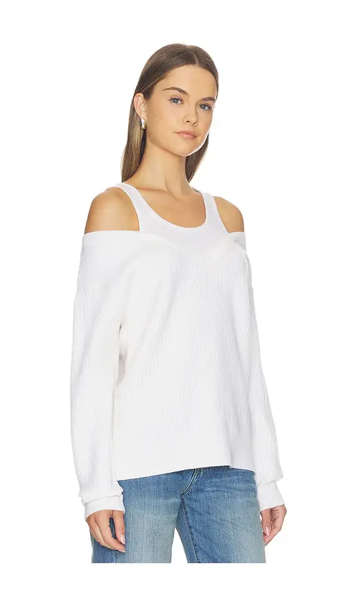 Helmut Lang Double Layer V Neck Top | Thumbnail 2 Helmut Lang Double Layer V Neck Top | Thumbnail 2