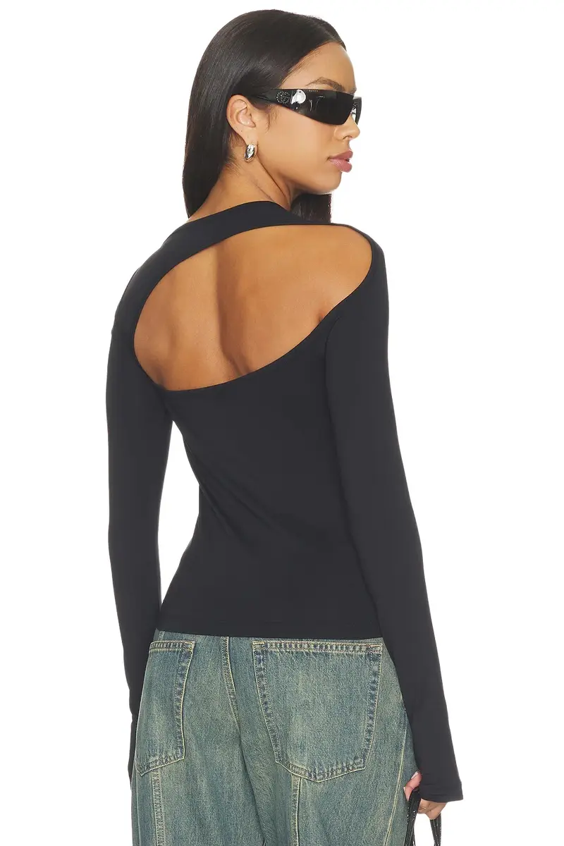 Asymmetrical Cutout Top