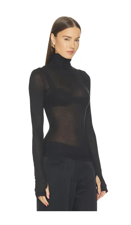 Helmut Lang Layer Long Sleeve Neck Sheer | Thumbnail 2