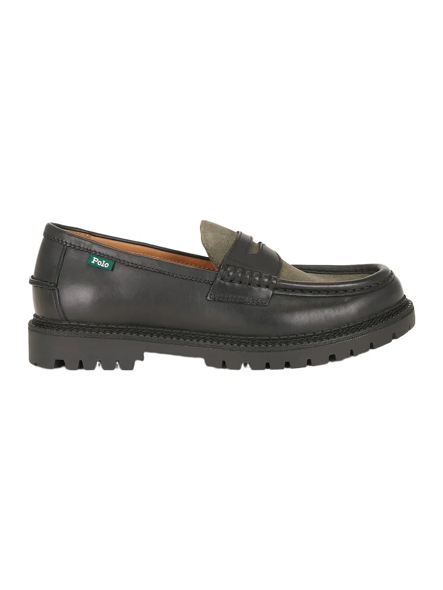 Polo Ralph Lauren Jett Penny Leather & Suede Casual Shoe