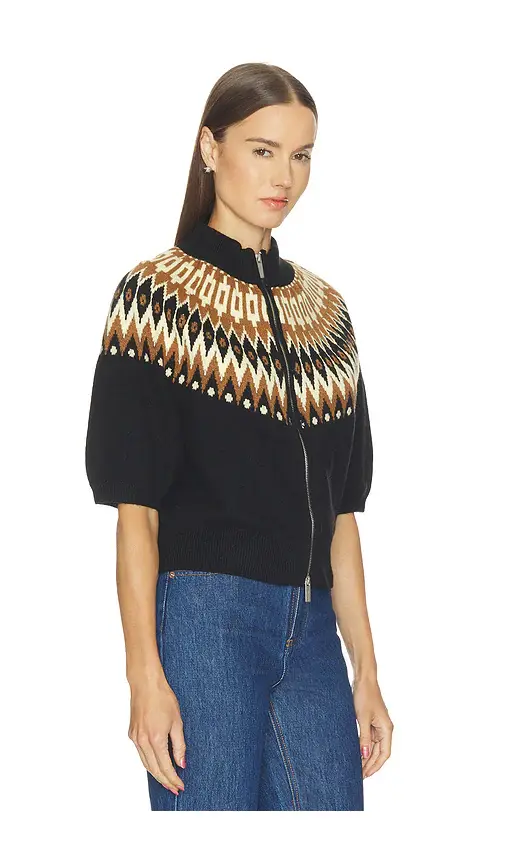 Sanctuary Fairisle Zip Up Cardi | Thumbnail 2 Sanctuary Fairisle Zip Up Cardi | Thumbnail 2