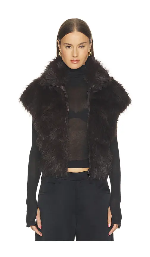 Sanctuary Silky Faux Fur Vest | Thumbnail 2 Sanctuary Silky Faux Fur Vest | Thumbnail 2