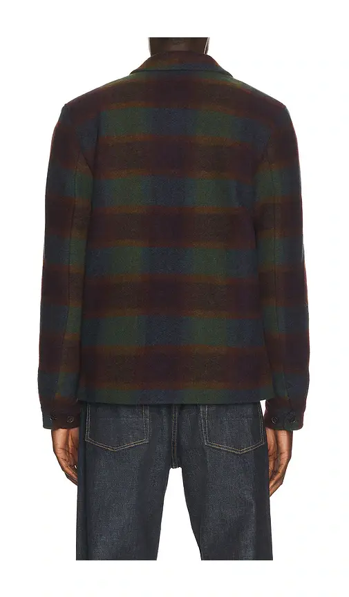 Les Deux Check Wool Zipper Coach Jacket | Thumbnail 2 Les Deux Check Wool Zipper Coach Jacket | Thumbnail 2