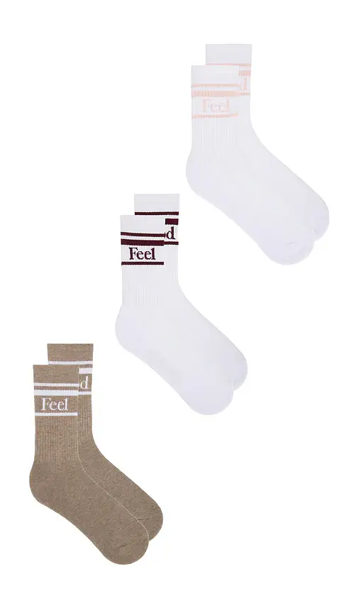 Negative Underwear Feel Good Varsity 3-pack Sock | Thumbnail 2 Negative Underwear Feel Good Varsity 3-pack Sock | Thumbnail 2