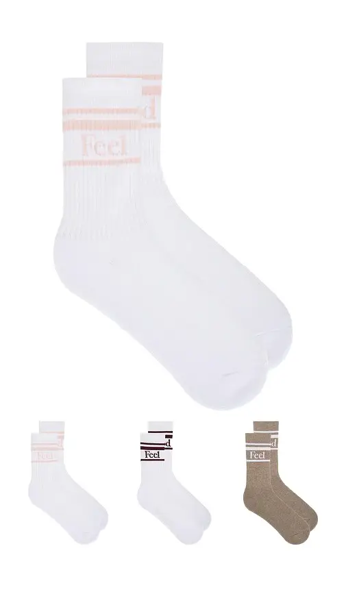Feel Good Varsity 3-pack Sock