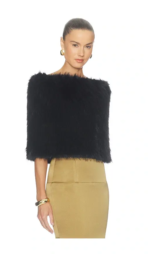 Nonchalant Label Pascale Faux Fur Shawl | Thumbnail 2 Nonchalant Label Pascale Faux Fur Shawl | Thumbnail 2