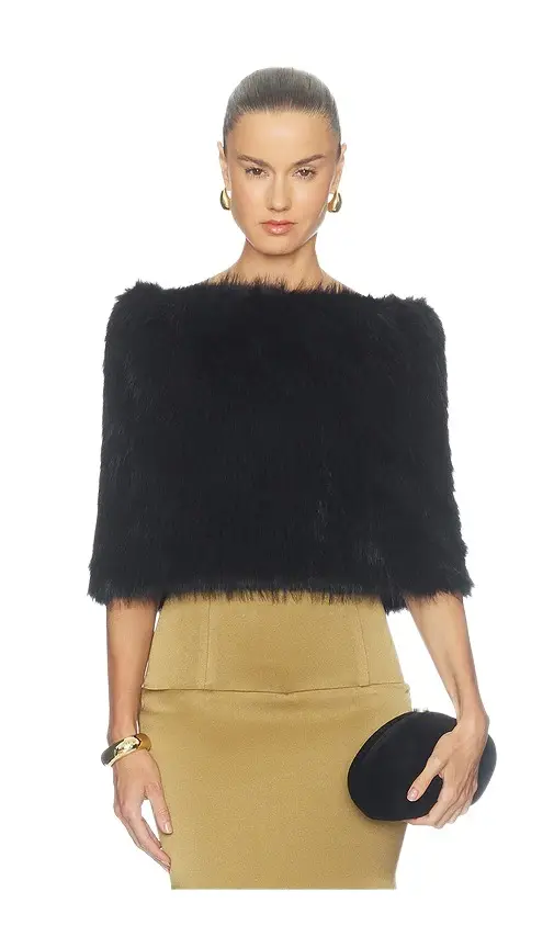 Nonchalant Label Pascale Faux Fur Shawl