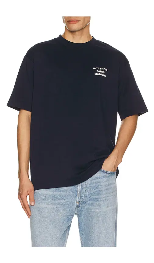 Drôle de Monsieur Bold Slogan T-Shirt | Thumbnail 2 Drôle de Monsieur Bold Slogan T-Shirt | Thumbnail 2
