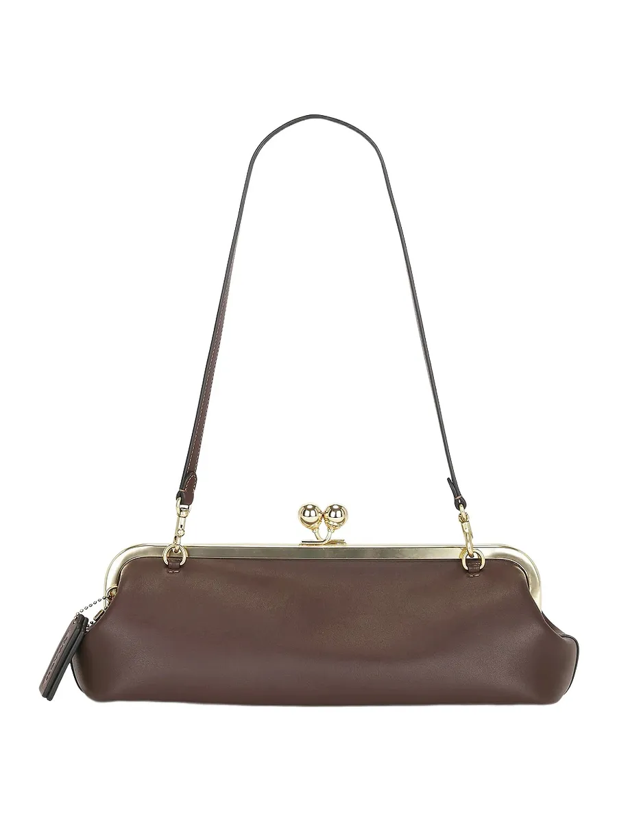 Glovetanned Leather Kisslock Frame Bag 30 Glovetanned Leather Kisslock Frame Bag 30