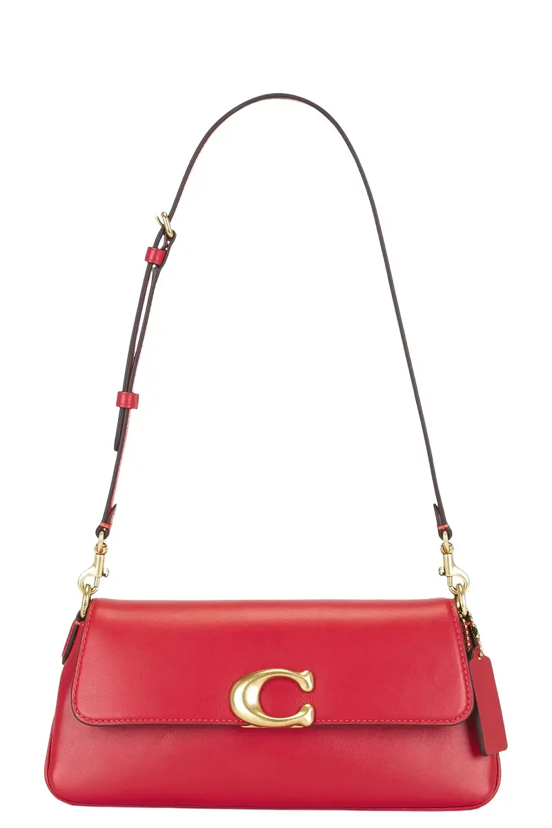 Refined Calf Leather Jet Shoulder Bag Refined Calf Leather Jet Shoulder Bag