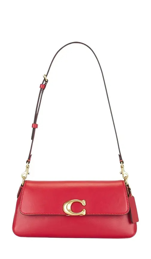 Refined Calf Leather Jet Shoulder Bag Refined Calf Leather Jet Shoulder Bag